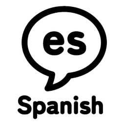 Spanish language marketing icon